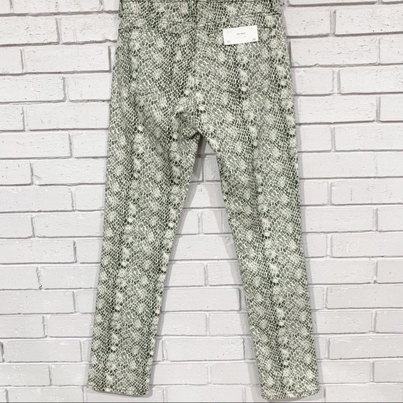 AG Jeans Mari snake-print high-rise straight-leg jeans - Picture 6 of 10